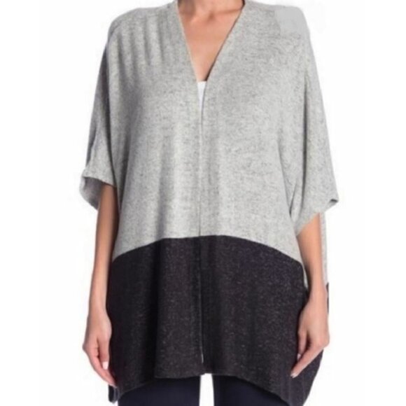 Olive + Oak Womens Large Erin Color Block Cardigan Sweater Kimono Sleeves Boho - Picture 1 of 6